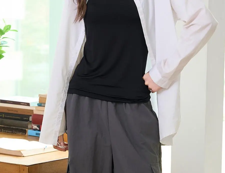 [1+1/부유방커버] 포에버21 데일리 브라탑 끈조절형 (블랙) 상세페이지 8